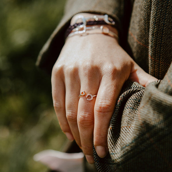 Bague Ajustable Joya Par Caracol - Bijou Fantaisie Sans Plomb Ni Nickel, Neuf Avec étiquettes