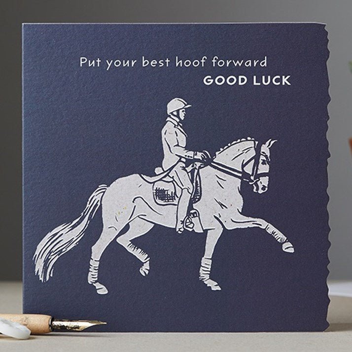 Best Hoof Forward Good Luck Card - Gallop Guru