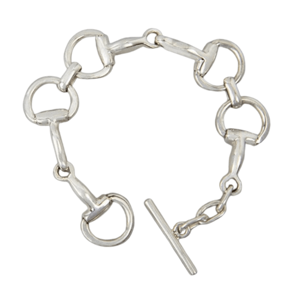Large Snaffle Bit Bracelet | Hiho Sterling Silver | Gallop Guru
