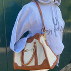 Canvas handbag with Snaffle Detail - Gallop Guru