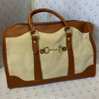 Canvas handbag with Snaffle Detail - Gallop Guru