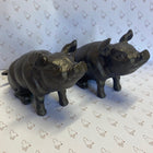 Cast Iron Sitting Pig Book Ends - Gallop Guru