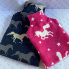 Fleece Pink Unicorn Hot Water Bottle And Cover - Gallop Guru