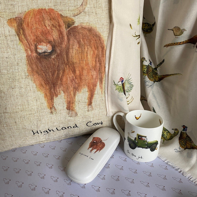 "Highland Cow" Cushion - Gallop Guru