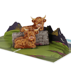 Highland Cow Pop up Card - Gallop Guru