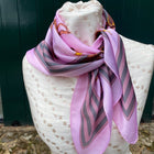 Horse Themed Pink Square Scarf - Gallop Guru