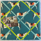 Horses Print Covered Pin Board - Gallop Guru