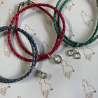 Leather and Sterling Silver Equestrian Charm Bracelet - Gallop Guru