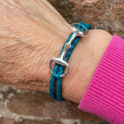Leather and Sterling Silver Snaffle Bracelet by Hiho Silver - Gallop Guru