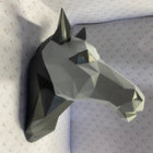Origami Horse Head Wall Art - Gallop Guru