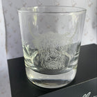 Pair of Highland Cow Etched Glasses - Gallop Guru