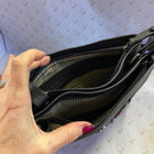 Genuine Leather Snaffle Detail Handbag with Cross Body Strap - Gallop Guru