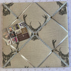 Stag Print Covered Pin Board - Gallop Guru