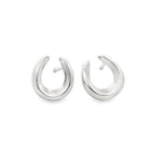 Sterling Silver Horseshoe Stud Earrings - Gallop Guru