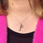 Supersize Boot and Gold Plated Stirrup Necklace - Gallop Guru