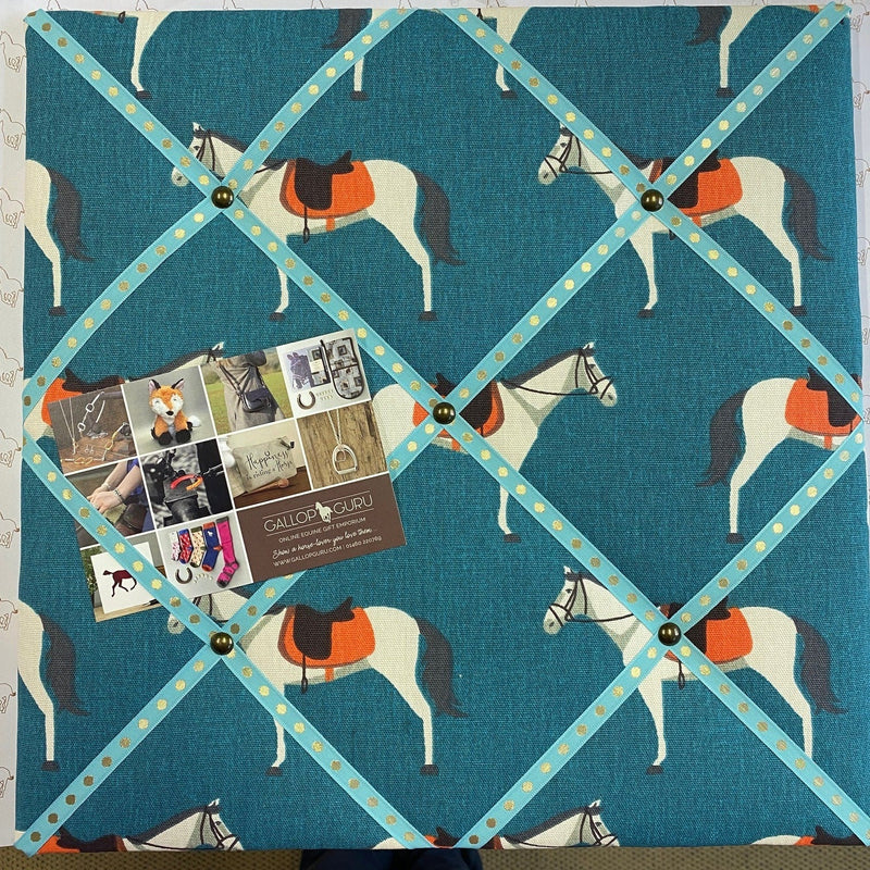 Wild Horses Print Covered Pin Board - Gallop Guru