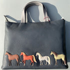 Best Friends Horses Leather Handbag - Gallop Guru