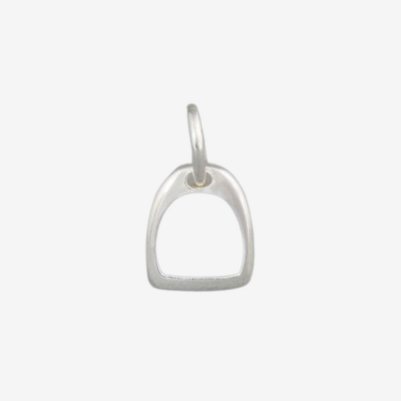 Sterling Silver Equestrian Simple Stirrup Charm