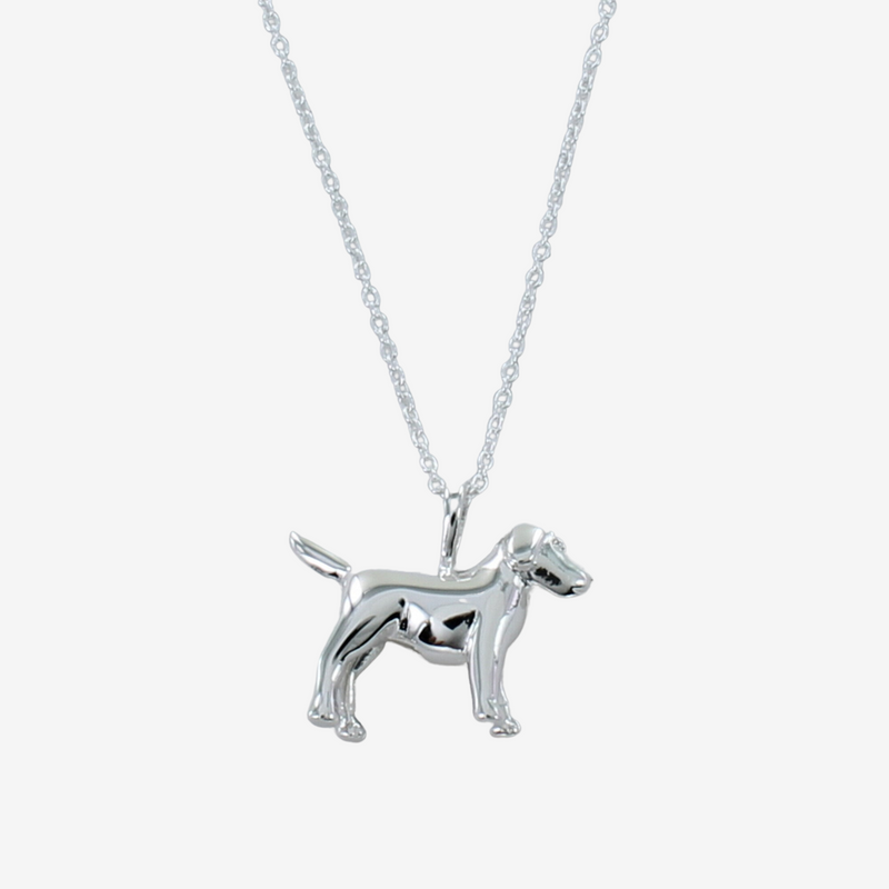 Sterling Silver 3D Dog Necklace