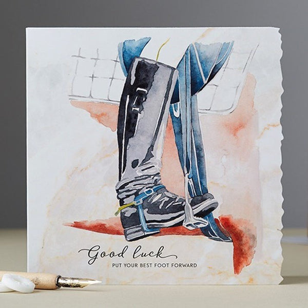 Best Foot Forward Good Luck Card - Gallop Guru