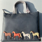 Best Friends Horses Leather Handbag - Gallop Guru