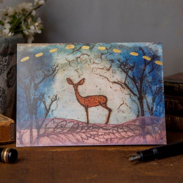 Blue Valley Bambi Greeting Card - Gallop Guru