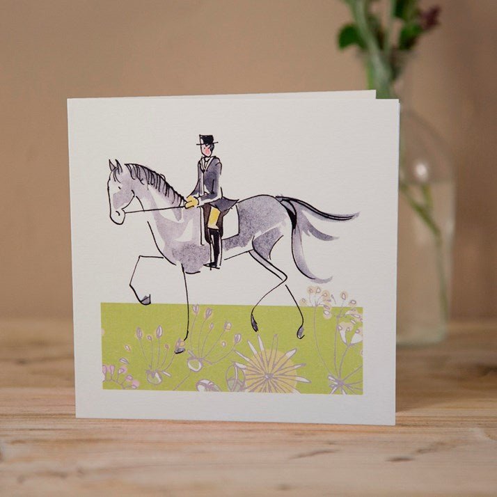 Collected Trot Dressage Greeting Card - Gallop Guru