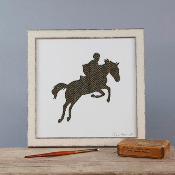 Country Tweed Showjumping Silhouette Picture - Gallop Guru