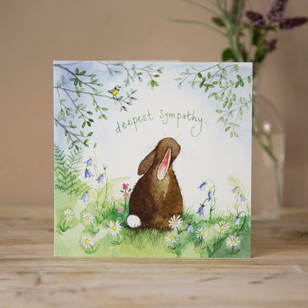 Deepest Sympathy Rabbit Design Card by Alex Clark - Gallop Guru