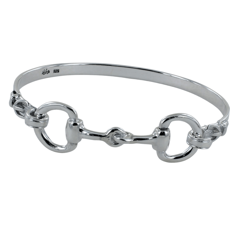 Sterling Silver Snaffle Cuff Bracelet by Hiho Silver