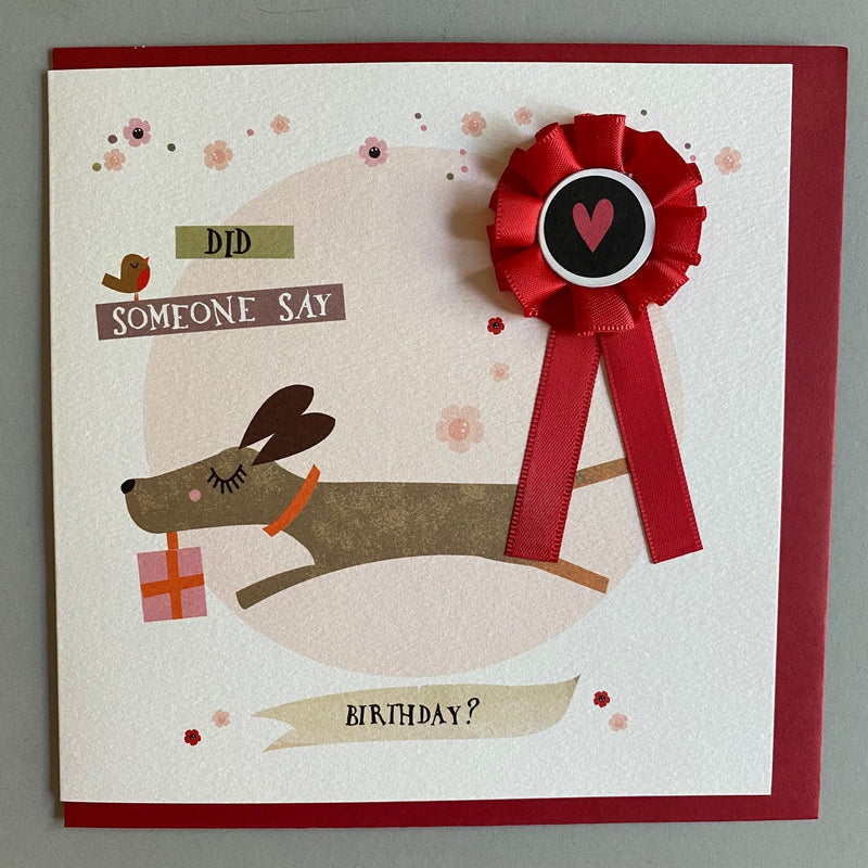 Did Someone say Birthday? Dog Design Greeting Card - Gallop Guru