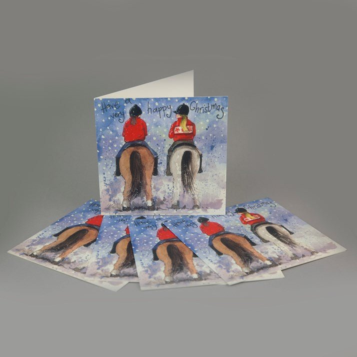Festive Hacking Charity Christmas Cards Pack - Gallop Guru