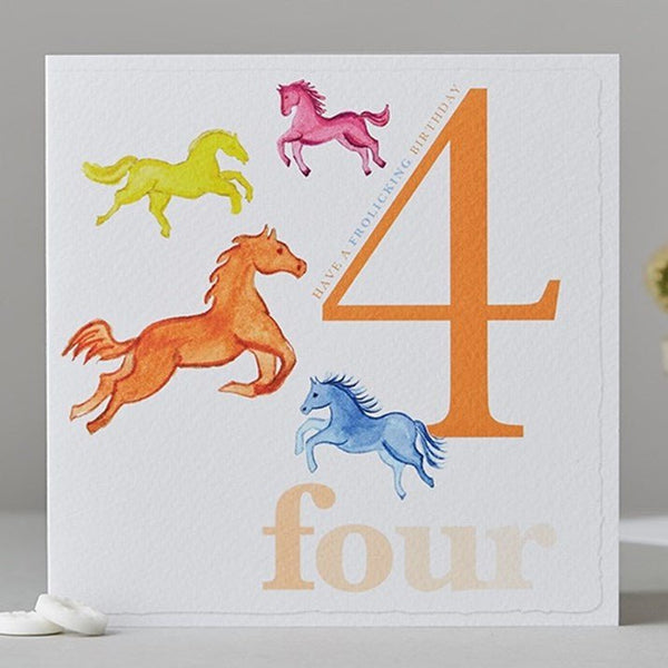 Four Horses Birthday Card - Gallop Guru