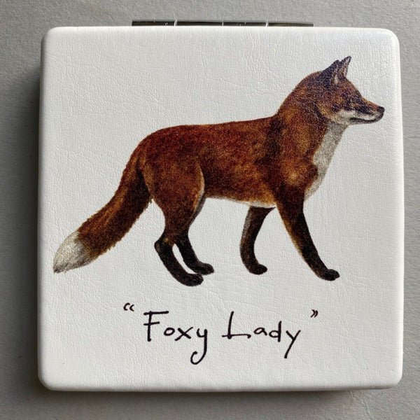 "Foxy Lady" Compact or Handbag Mirror - Gallop Guru