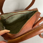 Genuine Leather Snaffle Detail Handbag with Cross Body Strap - Gallop Guru