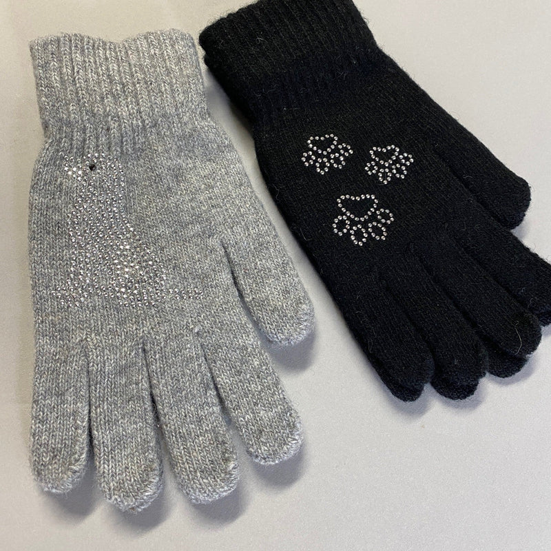 Gloves with Sparkly Dog - Gallop Guru