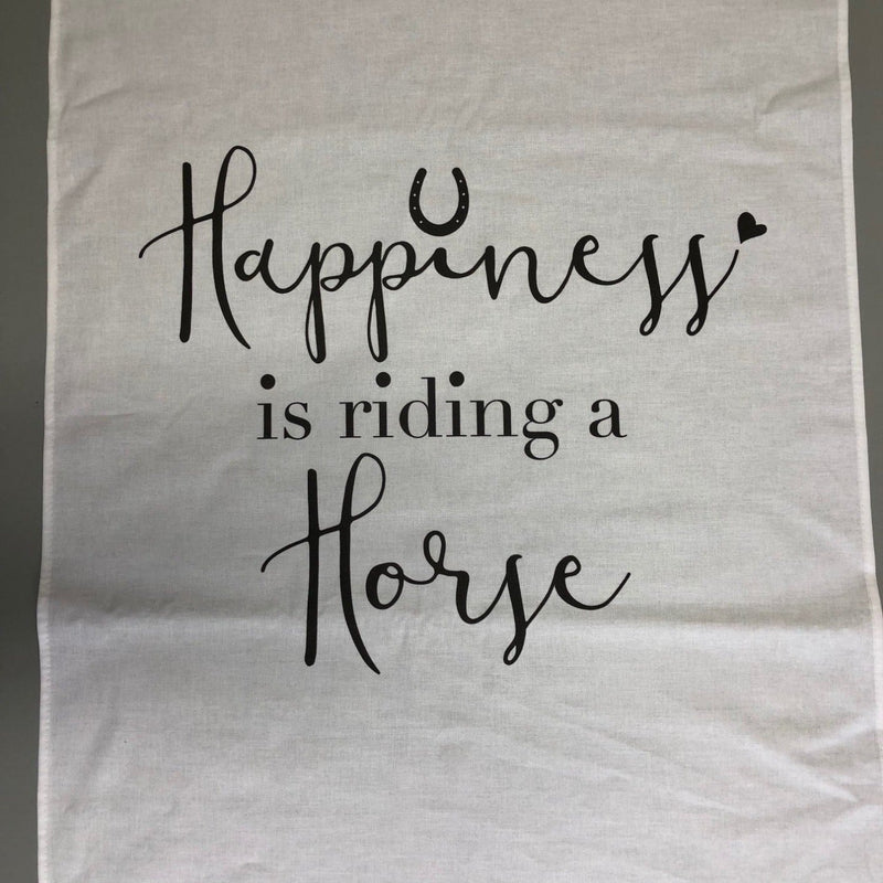 Happiness is Riding a Horse Tea Towel - Gallop Guru