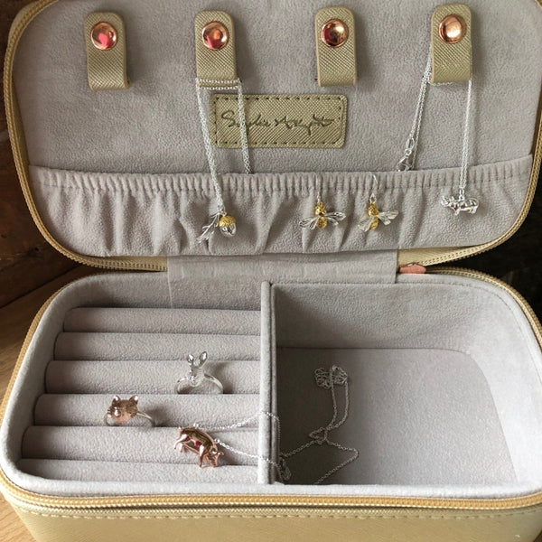 Hare Leather and Suede Jewellery Case by Sophie Allport - Gallop Guru