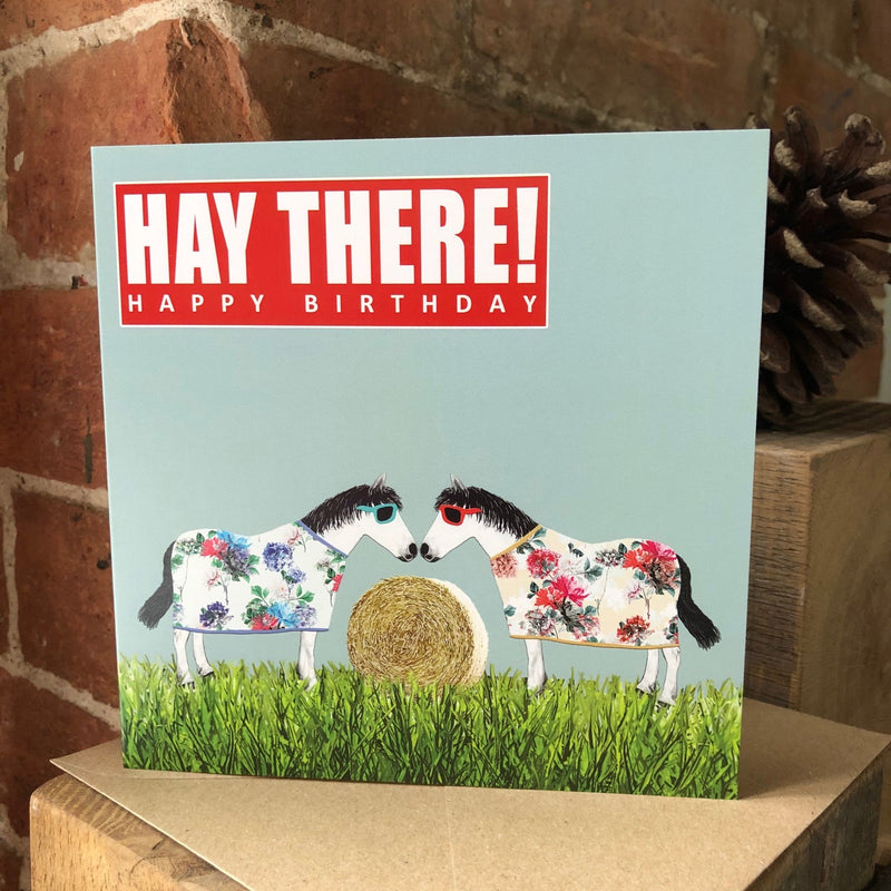 "Hay There!"Greeting Card - Gallop Guru