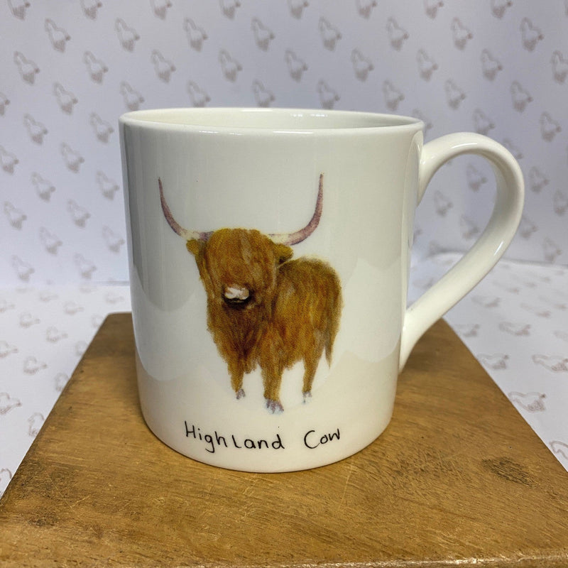 Highland Cow Fine Bone China Mug - Gallop Guru