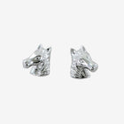 Horse Head Stud Earrings in Sterling Silver - Gallop Guru