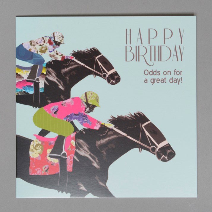 Horse Racing Birthday Card - Gallop Guru