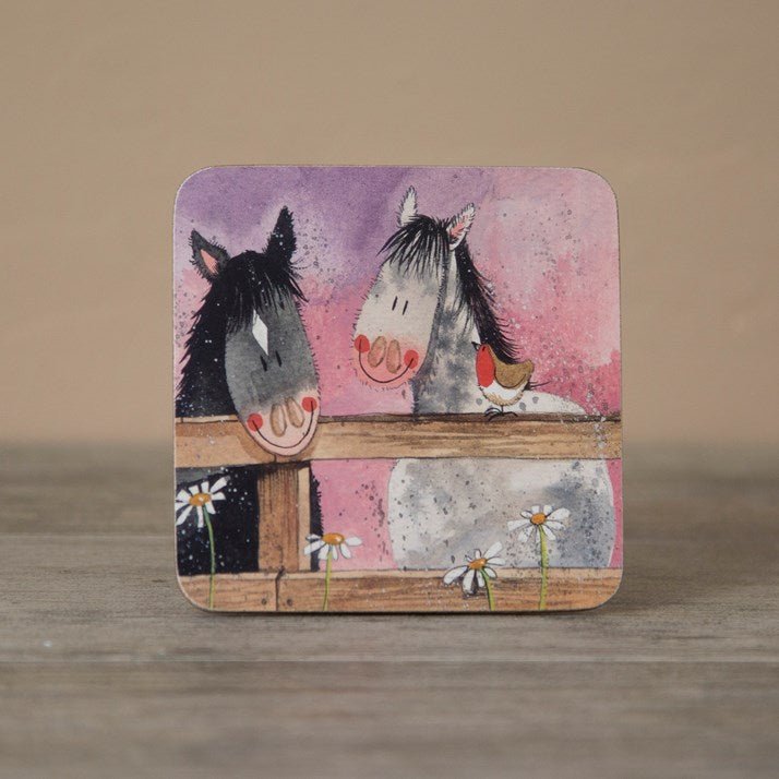 'Horse Whispers' Coaster by Alex Clark - Gallop Guru