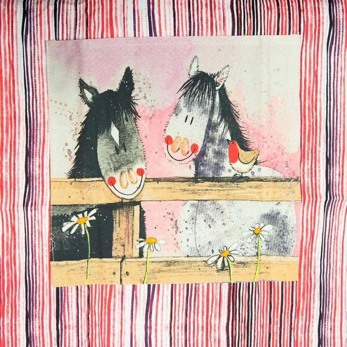 Horse Whispers Cotton Apron by Alex Clark - Gallop Guru