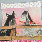 Horse Whispers Cotton Tea Towel by Alex Clark - Gallop Guru