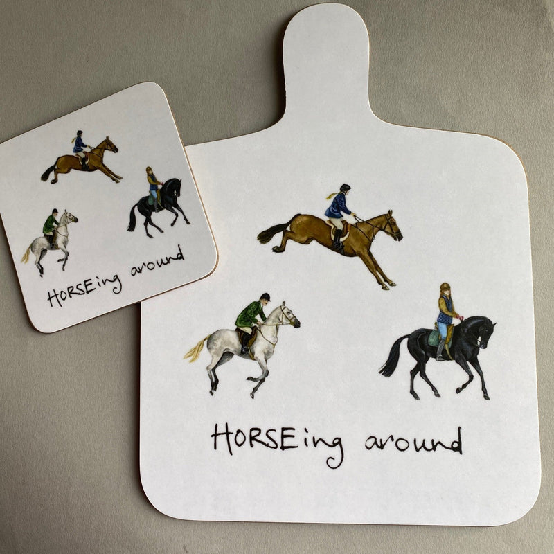 "Horseing Around" Chopping Board - Gallop Guru