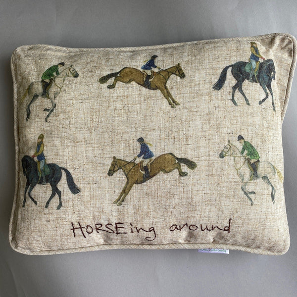 Horseing Around Cushion - Gallop Guru