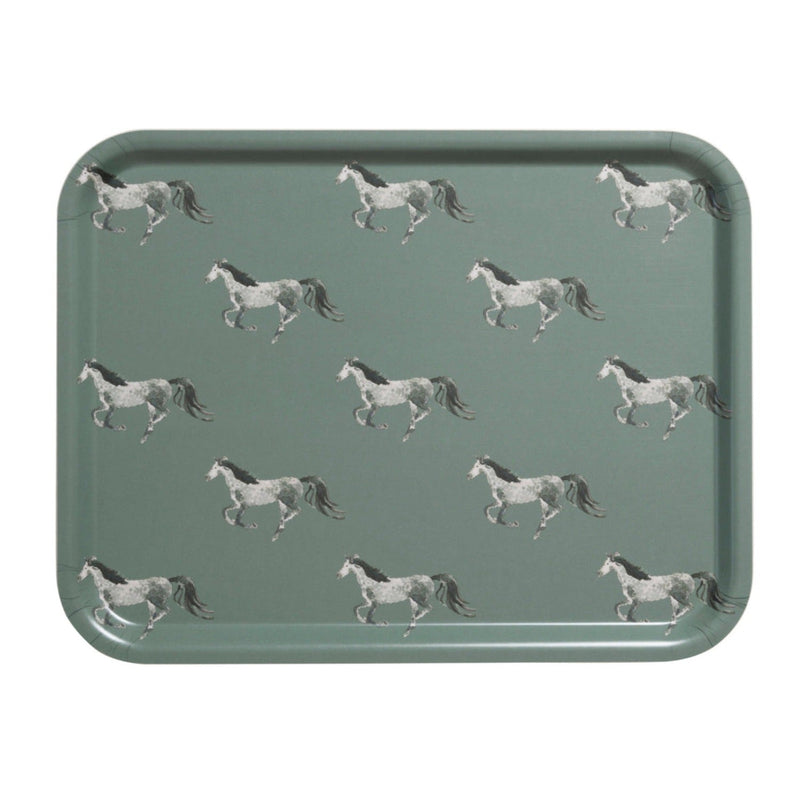 Horses Design Eco-Friendly Large Tray by Sophie Allport - Gallop Guru