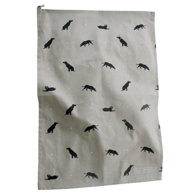 Labrador Cotton Tea Towel by Sophie Allport - Gallop Guru