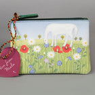 'Summer Meadow Pony' Genuine Leather Zip Purse - Gallop Guru